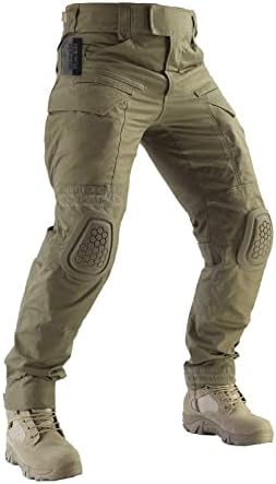 מכנסי קרב ZAPT מכנסיים טקטיים של פיינטבול איירסופט של גברים עם רפידות ברכיים ציד מכנסיים צבאיים בהסוואה