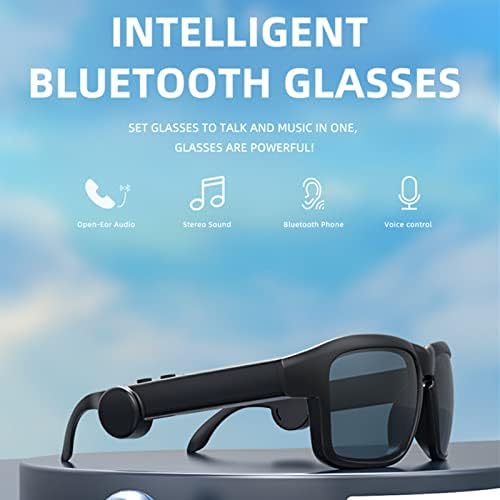 משקפי שמש טופליו בלוטות '- משקפי שמע בלוטות ' 5.0 עם שליטה קולית, משקפיים חכמים בסגנון אוזן פתוחה להאזנה