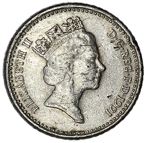 1991 Royal Mint KM937B HM המלכה אליזבת II 5 Pence מוכר טוב