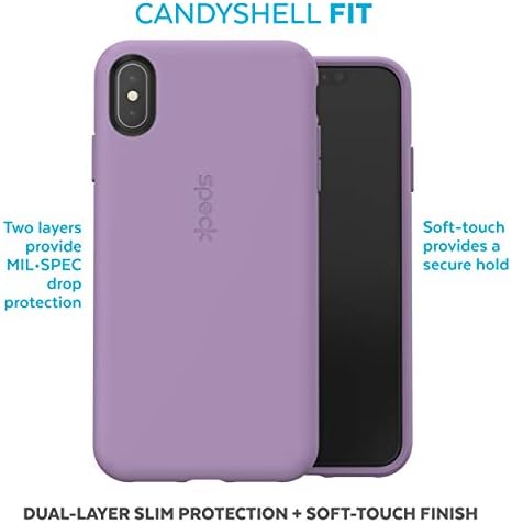 מוצרי Speck Candyshell Fit iPhone XS Max Case, Mercury Red/Mercury Red