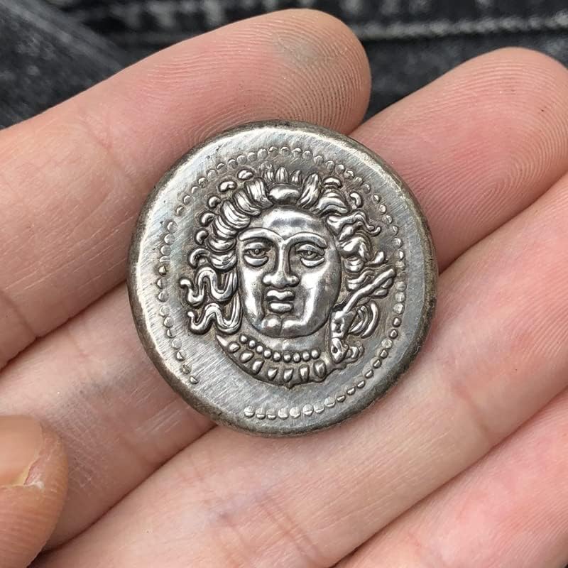 מטבעות רומאים פליז מכסף מלאכות עתיקות מצופות מטבעות זיכרון זרות בגודל לא סדיר סוג 4