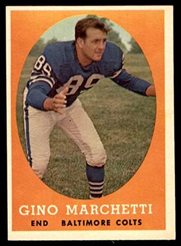 1958 Topps 16 Gino Marchetti Baltimore Colts Ex Colts San Francisco