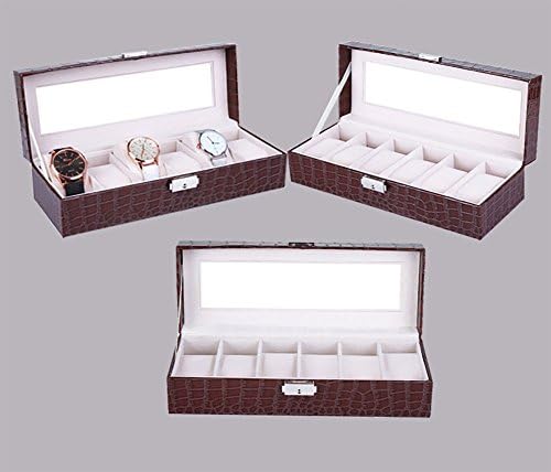 תיבות תכשיטים דקורטיביות של HJGJHV, קופסאות אחסון צפייה קופסאות תכשיטים תכשיטים PU