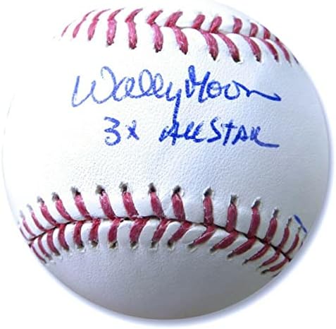 Wally Moon חתום על חתימה על חתימה MLB בייסבול דודג'רס 3x אולסטאר JSA COA - כדורי בייסבול עם חתימה