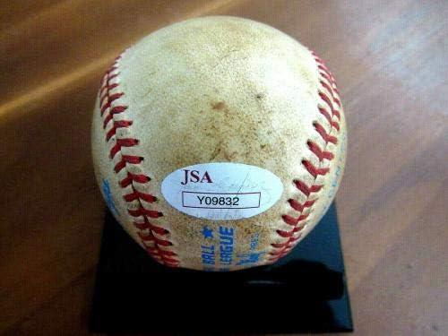 ג'ו Dimaggio Ny Yankees Hof חתום משחק אוטומטי השתמש ב- Lee Macphail Oal Baseball JSA - משחק MLB השתמש