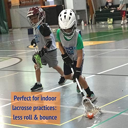 כדור אימונים של Swax Lax Lacrosse - תרגול חיצוני מקורה פחות קפיצה וריבאונדים