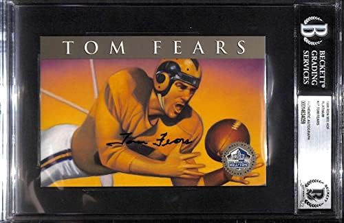 27 טום פחדים - 1998 RON MIX HOF PLATINUM AUTOS כרטיסי כדורגל מדורגים BGS AUTO - כדורגל חתימה