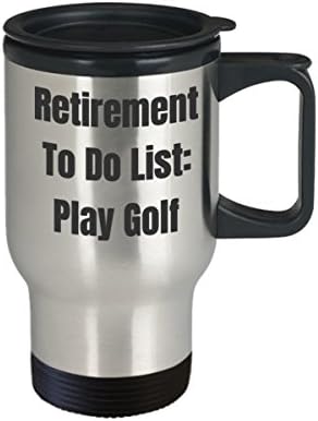 ספל נסיעות פרישה ספל גולף משחק כדי לעשות רשימת רשימת רשימת קפה רעיון מתנה מצחיק עבור גולף גולף חידוש