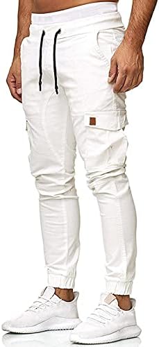 מכנסי מטען מרובי כיס מכנסיים לגברים מכנסי ריצה מזדמנים של מכנסי טיול קל משקל מכנסי טיול קל משקל סרבלים