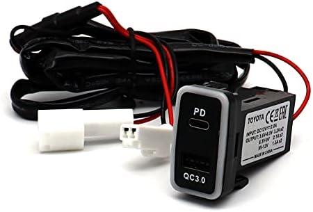 Lokeke for Toyota Vigo QC3.0 & PD USB סוג C CORT CARTECT