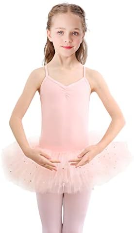 Bezioner Camisole Ballet Dance Tutu שמלת כותנה גנזית חצאיות תלבושת תלבושת לילדים פעוטות בנות