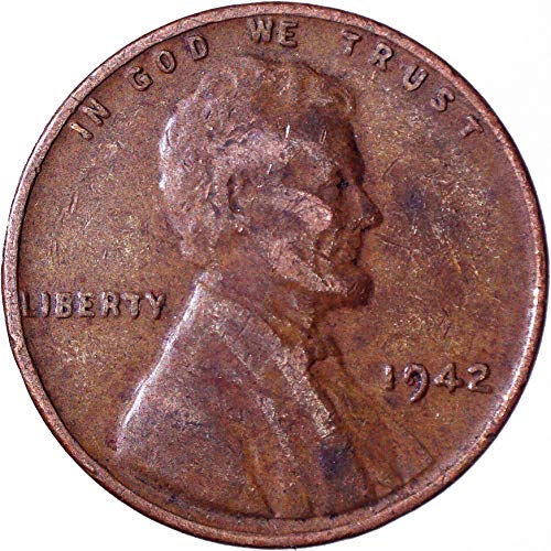 1942 Lincoln Weat Cent 1c בסדר מאוד