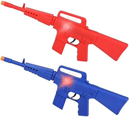 אקדח צעצוע של רובה Artcreativity עבור בנים ובנות, סט של 2, העמיד פנים שיחקו רובי צעצועים עם פעולה קולית