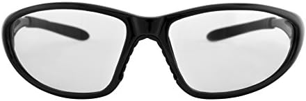 Stetson 3075 סדרת ניילון משקפי בטיחות מגן, עדשה ברורה נגד ערפל, מסגרת שחורה