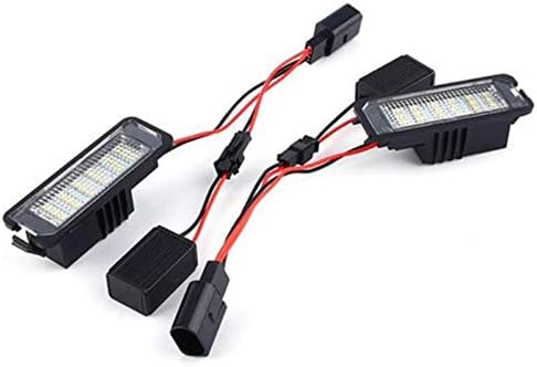 נורה של לוחית LED נורה מספר מכונית לוחית אור 12V קנבוס קסנון לבן 2 יחידות עבור פולקס ווגן פולקסווגן
