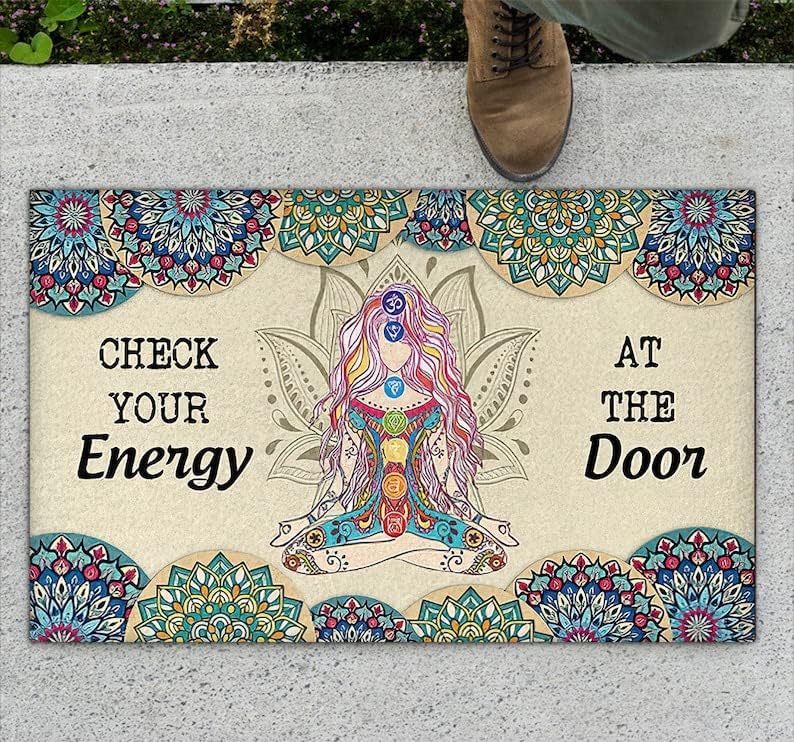 דלת מחצלת לבדוק שלך אנרגיה בדלת יוגה בברכה החלקה מחצלות מצחיק שפשפת דקור לאמבטיה מטבח מול מרפסת שטיחים