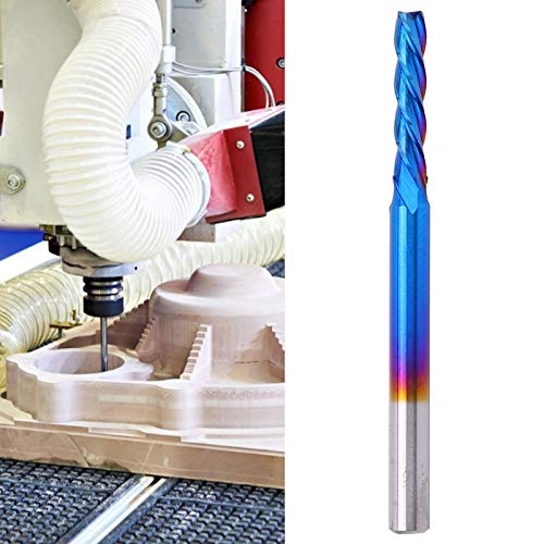 כרסום קאטר, ננו-כחול ציפוי עמיד טונגסטן פלדה חותך כלי, מראה ליטוש עבור כרסום מכונת תעשייתי