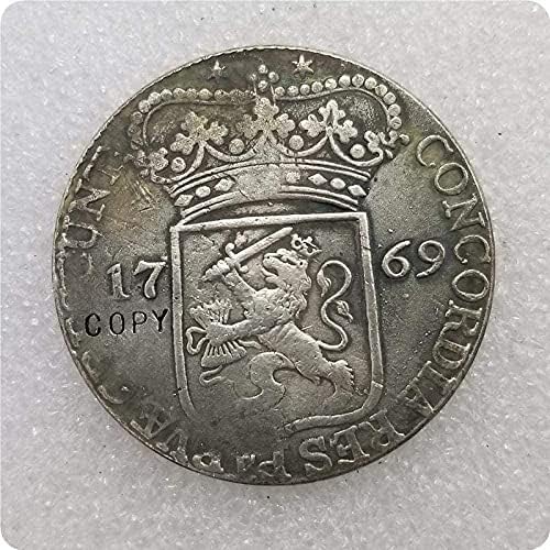 1769 העתקת הולנד מטבעות מטבעות מטבעות העתקה מטבע מטבע מטבע מזכרת מטבע מטבע