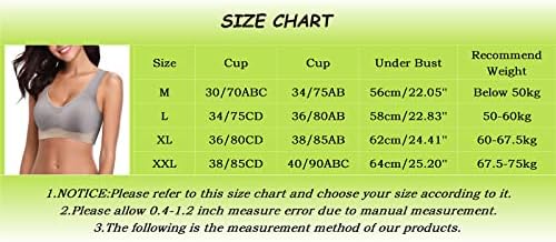 נשים חזיות אלחוטי כותנה נשים חזייה נוח ברזלים חזייה עם להסרה כרית חזה תמיכה מקסימלית ספורט