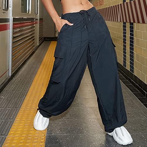 נשים מכנסיים מקרית בתוספת גודל 2023 מכנסיים מטען אישה בכושר רגוע בבאגי נשים מכנסי קז ' ואל אלסטי מותניים