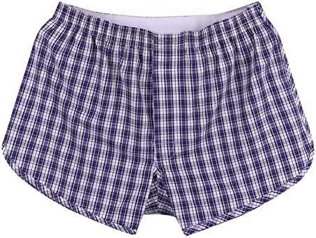 תחתוני BMISEGM גברים גברים כותנה תחתוני כותנה רופפים מכנסיים קצרים במותניים בינונית מכנסיים כותנה פיג'מה