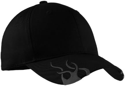 כובע מירוץ גברים של רשות הנמל עם להבות