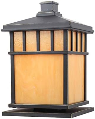LIRUXUN מנורה סטיגמה מנורת קיר רביעייה חיצונית אטומה למים ועמודת עמודת חלודה מנורה חדשה בסגנון סיני