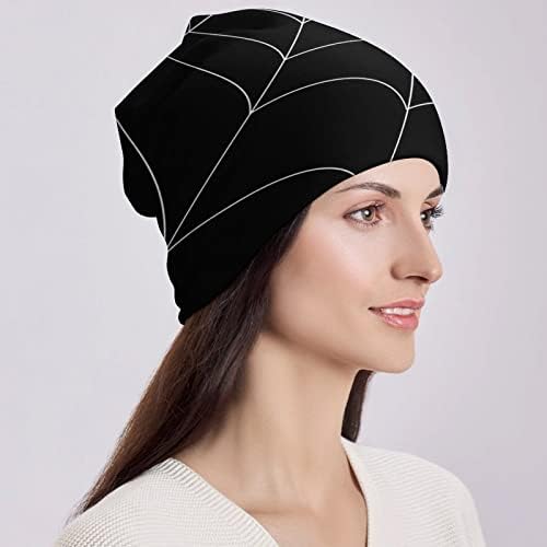 Baikutouan Goth Spider Web רך כובע גולגולת רכה כובע כפיות קלות כובע לגברים נשים רושות רכיבה על אופניים