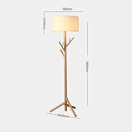 מנורות רצפה יצירתיות של COTCLO, תאורת עץ מלא וינטג