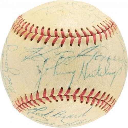 רוג'ר מאריס לפני טירון 1956 צוות האינדיאנים אינדיאנפוליס חתם על DNA בייסבול PSA - כדורי בייסבול חתימה