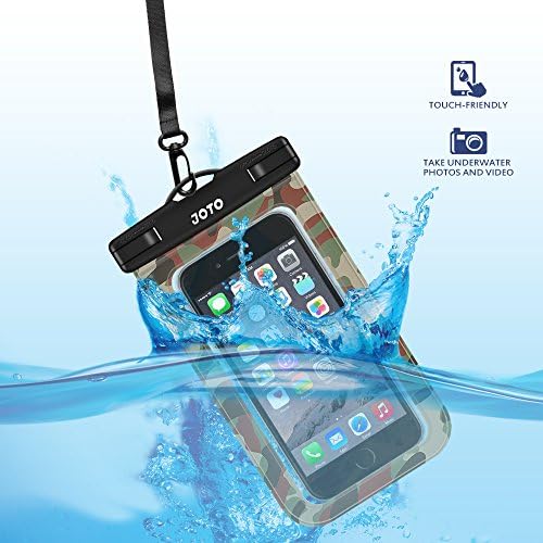 ג'וטו אוניברסלי אטום למים מחזיק טלפון חבילה עם 2 חבילות רצועת כף יד צפה למצלמה אטומה למים