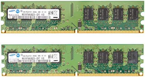Komputerbay 4GB 2X 2GB DDR2 800MHz PC2-6300 PC2-6400 DDR2 800 זיכרון שולחן עבודה DIMM