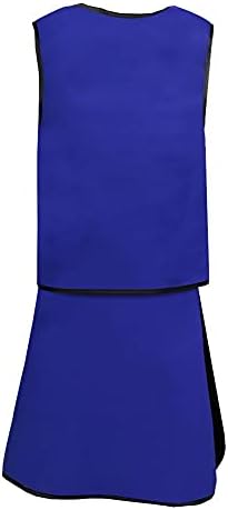 קרינת רנטגן חצאית אפוד אטנוטק סינר כיסוי מלא, וולקרו, .50 ממ pb le, ללא עופרת, צבע: כחול