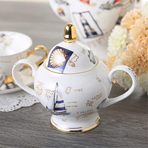 סט תה בסגנון קפה בסגנון אירופאי, קומקום קרמיקה, סט קפה יצירתי, תה אחר הצהריים באנגלית, כוס סין עצם,