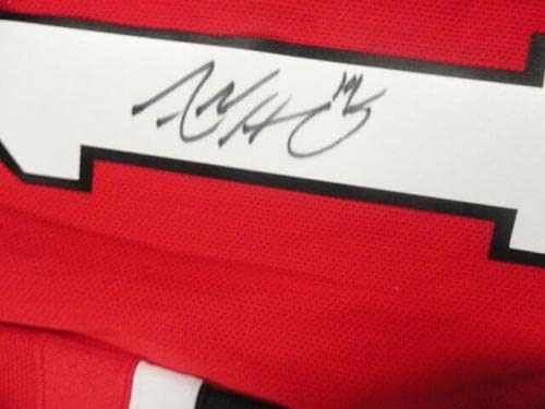 אדם הנריקה חתם על ריבוק 2012 גביע סטנלי גביע ניו ג'רזי ג'רזי מורשה - גופיות NHL עם חתימה חתימה