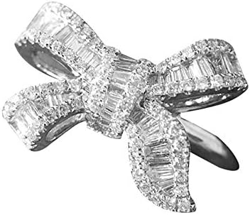 מוזר טבעות לבן טבעת גבירותיי טבעת קשת 6-11 925 סגנון כסף חתונה חן טבעות בעלי החיים טבעות לילדים