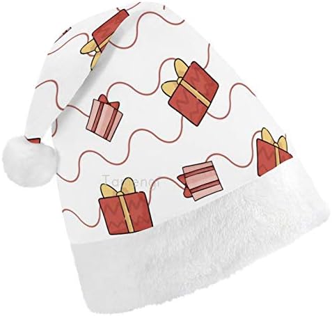 חג המולד סנטה כובע, חג המולד הווה חג המולד חג כובע למבוגרים, יוניסקס נוחות חג המולד כובעי לשנה חדשה