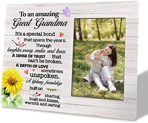 למתנות מסגרת תמונה של סבתא סבתא, מתנת מסגרת תמונה מעץ, מסגרת צילום סבתא בסגנון כפרי, מתנה אידיאלית לסבתא,