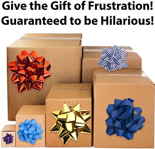 תן את המתנה של תסכול: תיבות בתיבה מתיחה. כולל 3 סטים של 6 קינון קרטונים . מצחיק מעשי או חידוש בדיחה.