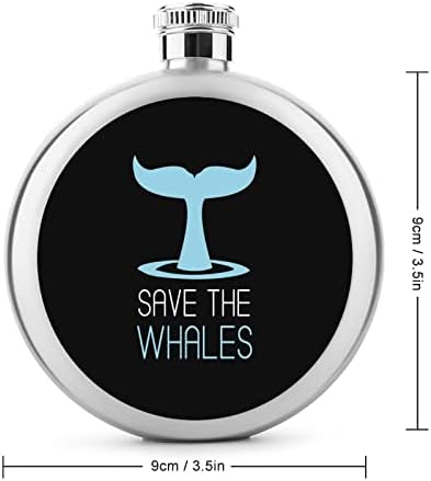 לחסוך את לווייתנים פרימיום 5 עוז בקבוקון לגברים משקאות נירוסטה כיס אלכוהול שתיית בקבוקי סט