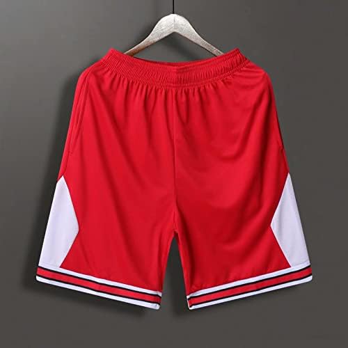 חליפת אימון מיאשוי מכנסי כדורסל אתלטיים לגברים רשת בגדים פעילים יבשים מהירים עם כיסים מכנסי זיעה זכר