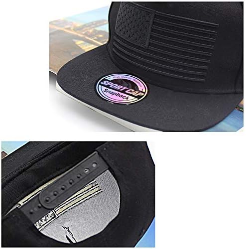 סינלוג יוניסקס בייסבול כובע, אמריקאי דגל כובע סנאפבק כובע, שטוח ביל ברים אבא כובע