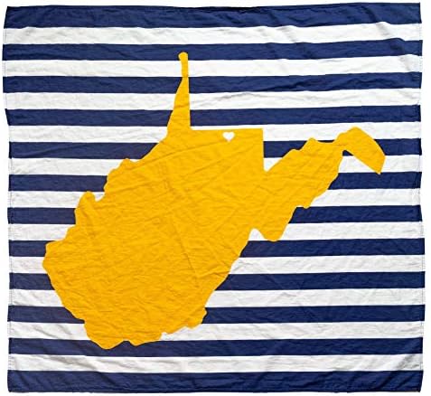 Twig & Bale Morgantown West Virginia שמיכה לתינוקות כותנה אורגנית Muslin Muslin שמיכה - 47 x 43 - מעריצי