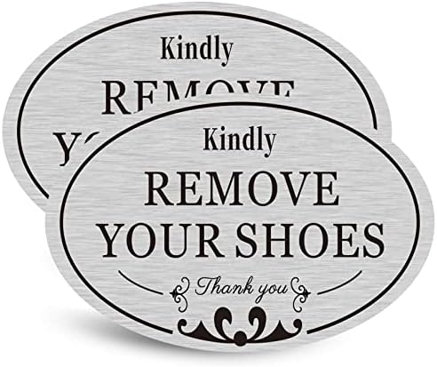 קרגן בטובך להסיר נעלי שלך סגלגל אנא להמריא נעלי שלך אין נעלי סימן מדבקות מדבקת בית בית דלת סימן 3.8