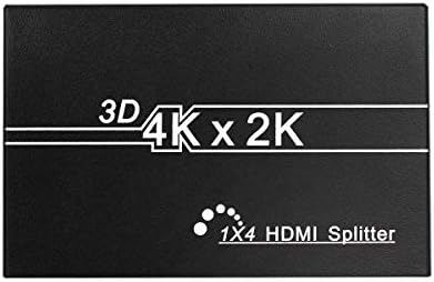 Wiistar HDMI Splitter 1 ב -4 Out 4K@30Hz מלא HD1080p HDMI1.4 מפיץ וידאו שמע מפצל 1x4 תואם ל- Xbox PS3