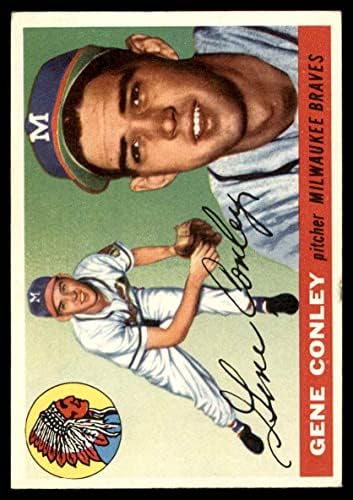 1955 Topps 81 Gene Conley Milwaukee Braves VG/Ex Braves