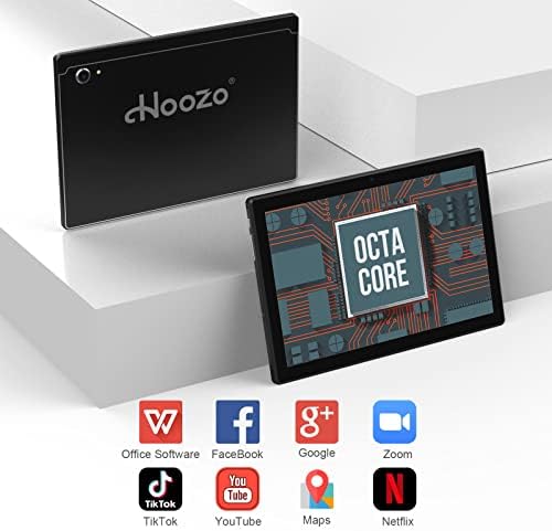 טאבלט Hoozo 10 אינץ '2023, 5G Wi-Fi, 3GB RAM, Octa-Core Android 10.0, 13MP מצלמה אחורית, תומך בתוכנת