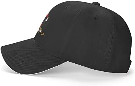מעיל הנשק של כובע כובע ספורט צ'ילה כובע אופנה מתכוונן לגברים נשים שחור