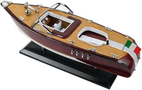 שיטסיפור עץ דגם סירת ריבה אקוורמה סירת מרוץ 1/20 בקנה מידה העתק מעקף סירת דגם קישוט