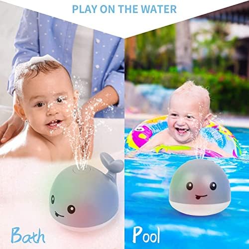 Wiasihsy Baby Bath Toy Spr גם שדרוג צעצוע של שדרוג טעינה דגם （1200 MAH）, משחקי בריכה עם שבעה סוגים של
